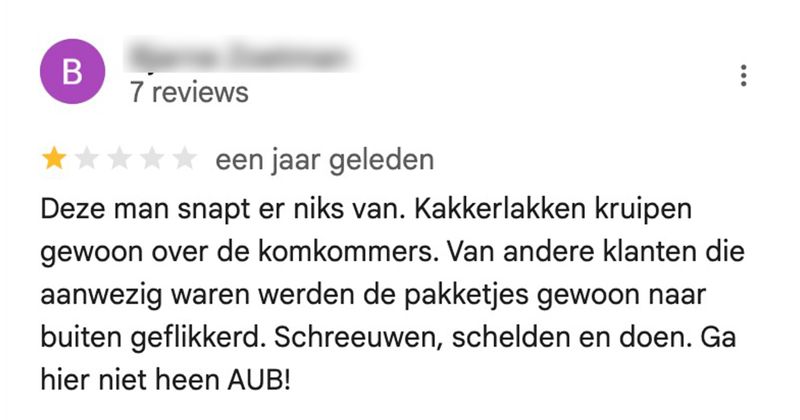 Bij deze broodjeszaak boven Enschede kun je ook pakketten ophalen en verzenden, maar zo te zien loopt dat niet altijd even 'gesmeerd'... (15 reviews) 