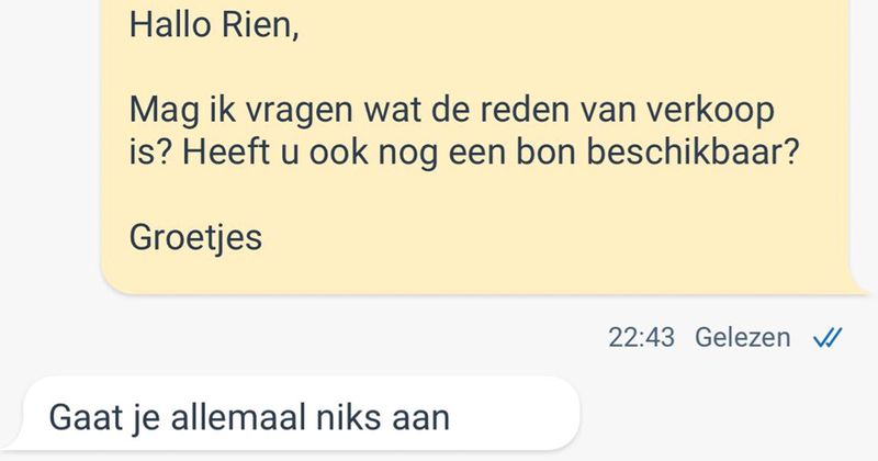 13 Marktplaats-gesprekken die niet bepaald soepel verlopen