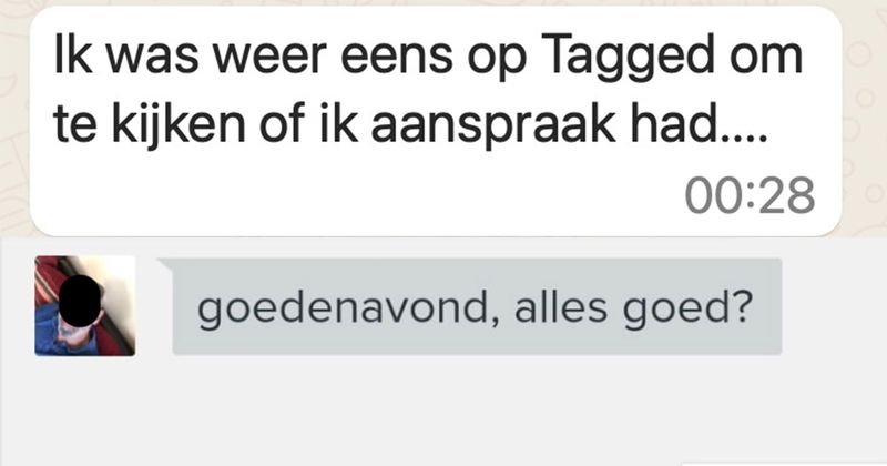 Deze Rotterdammer heeft nogal een aparte manier bedacht om contact te leggen met vrouwen in dating-apps (12 screens) 