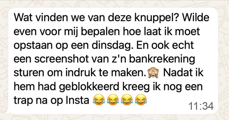 Deze Andrew Tate wannabe vindt dat vrouwen die doordeweeks na 07:00 uit bed komen geen 'ambietie' hebben en zichzelf niet serieus nemen (6 screens)