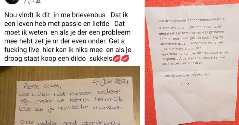 15 buren die voornamelijk d.m.v. briefjes met elkaar communniceren