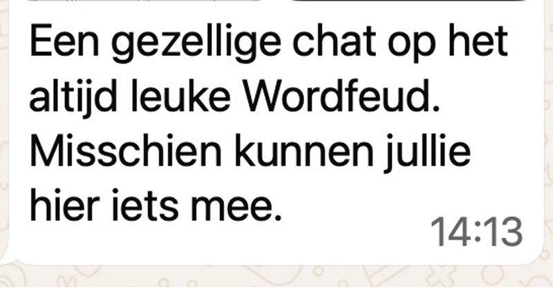Hier weer een gast die niet normaal tegen vrouwen kan doen op Wordfeud (3 screens)