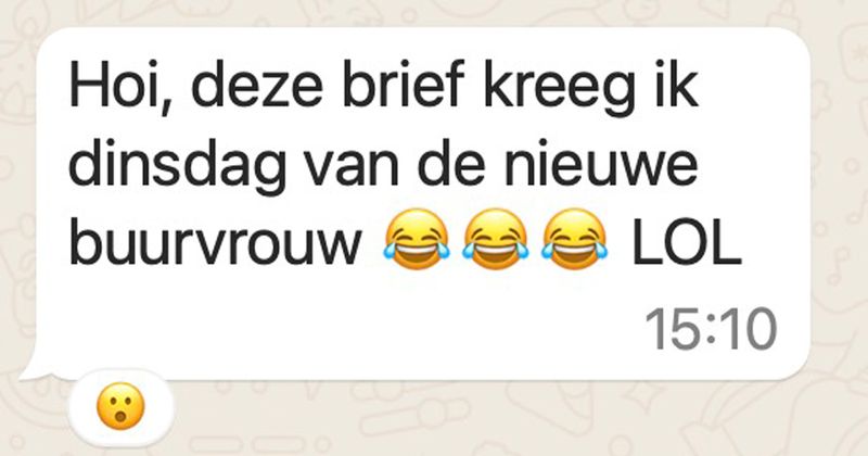 Vrouw gaat drie weken op vakantie en laat deze brief achter bij haar buren met een paar belangrijke aandachtspuntjes