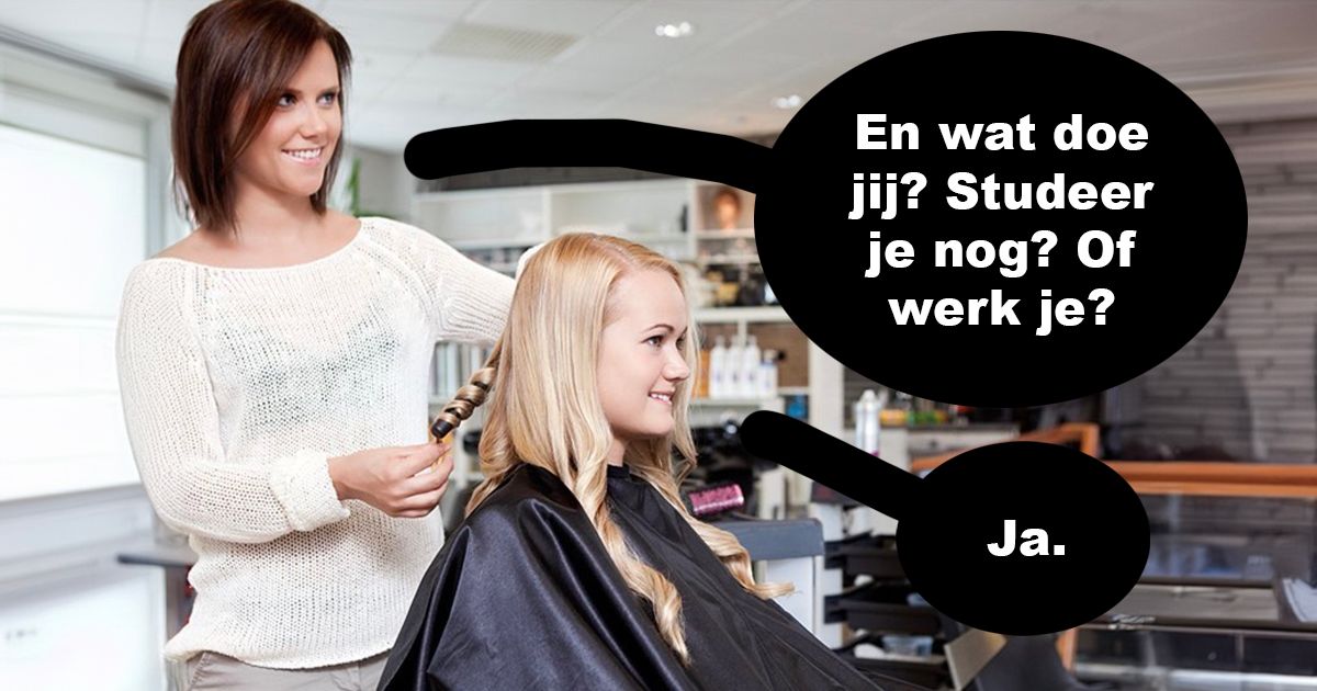 Dit is hoe je het best kunt antwoorden op vragen van de kapper als je