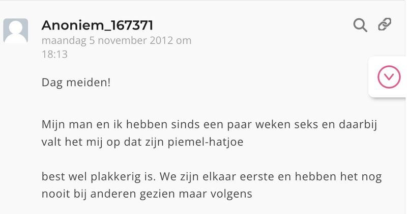 Klassieker: Meisje stelt vraag op het VIVA-forum over het zaad van haar vriend waar ze een nogal grappig synoniem voor heeft verzonnen maar de reacties erop zijn eigenlijk nog veel grappiger (13 screens)