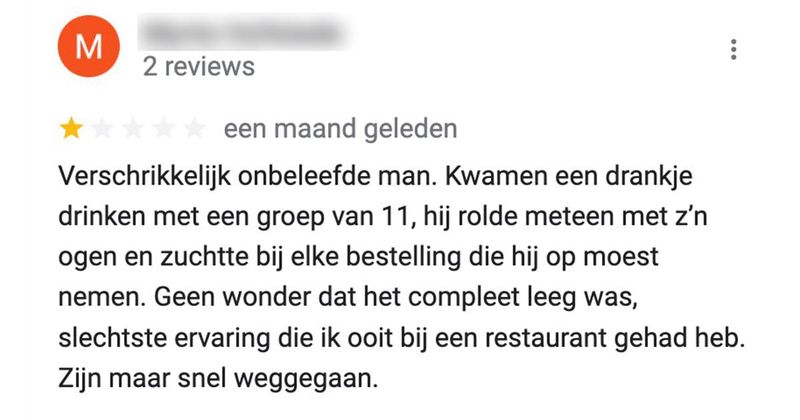 Bij dit café in Leuven hebben ze gastvrijheid niet erg hoog in het vaandel staan (21 reviews)