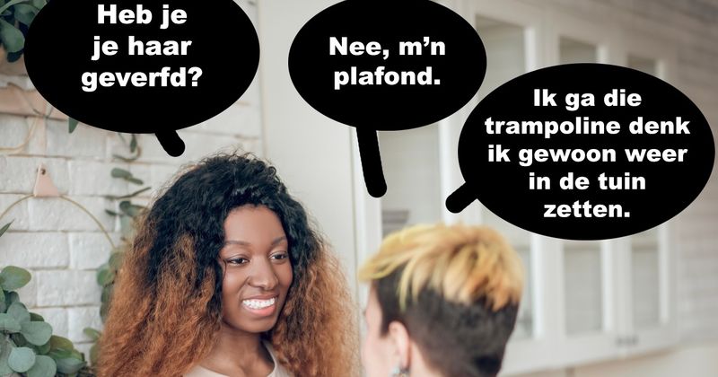 Haar geverfd