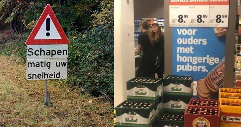 21 borden en mededelingen die eigenlijk ook nergens op slaan
