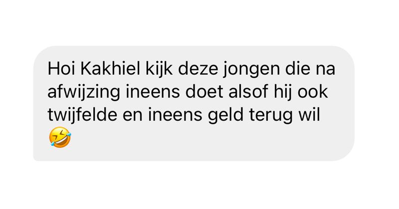 Jongen wil een paar dagen na de date ineens het eten verrekenen als blijkt dat ze niet nog een keer wil afspreken, terecht of niet? (4 screens)