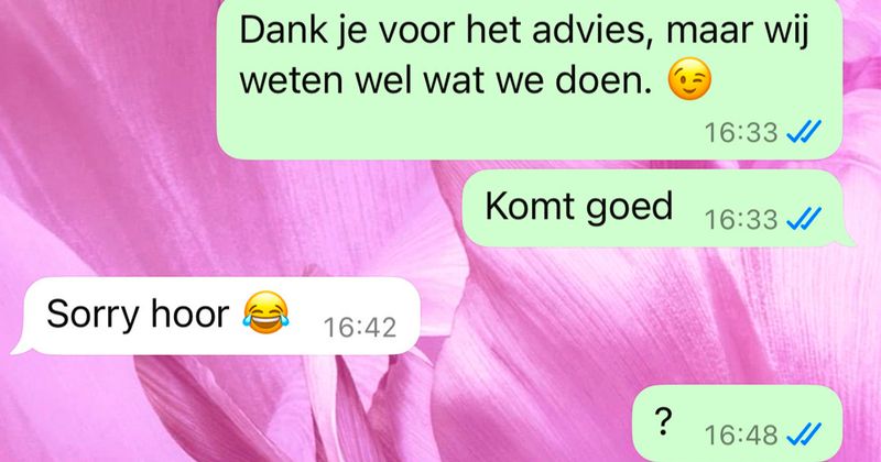 Vrouw is zwaar beledigd omdat haar schoonzus haar advies over het gebruik van een speen niet per direct opvolgt (6 screens)
