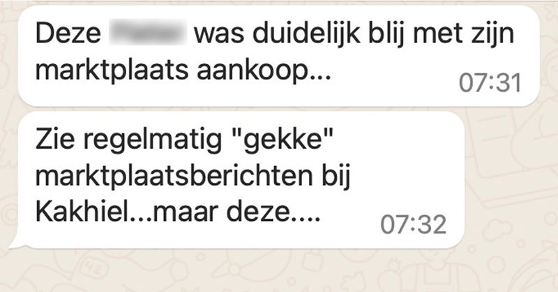 Vrouw wil gewoon bierglazen verkopen op Marktplaats en belandt ineens in dit bizarre gesprek met iemand die het nogal warm heeft (4 screens)