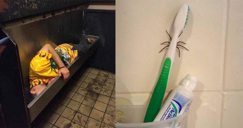 15 foto's die zo oncomfortabel zijn dat je je telefoon uit het raam wil smijten