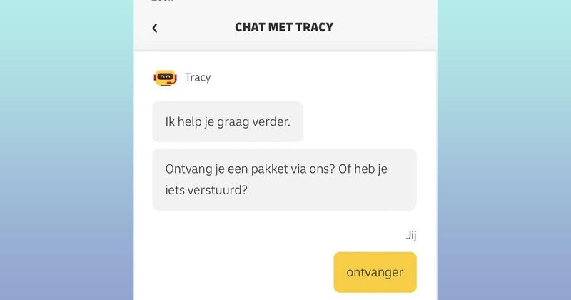 Als zelfs deze simpele taak al te hoog gegrepen is voor robot Tracy van DHL, wat kan ze dan eigenlijk wél? (5 screens)