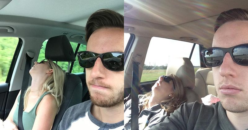 21 vet gezellige foto's van iemand die met z'n vriendin op vakantie is