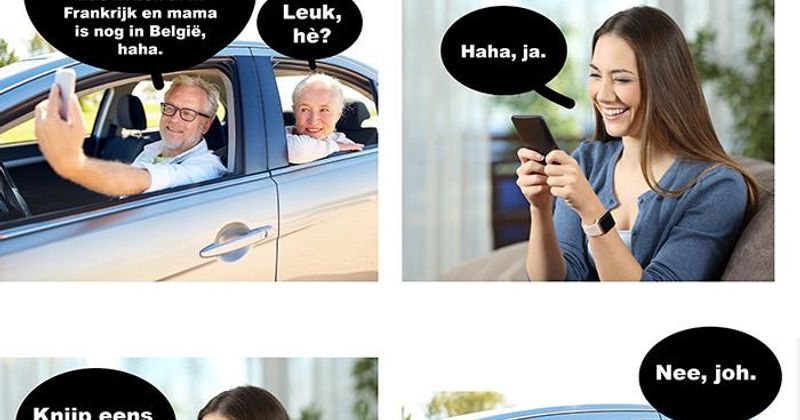 Precies op de grens