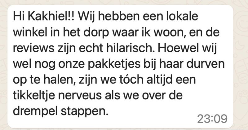 De eigenaresse van dit pakketpunt kan zo te lezen wel een cursusje klantvriendelijkheid gebruiken (14 reviews)