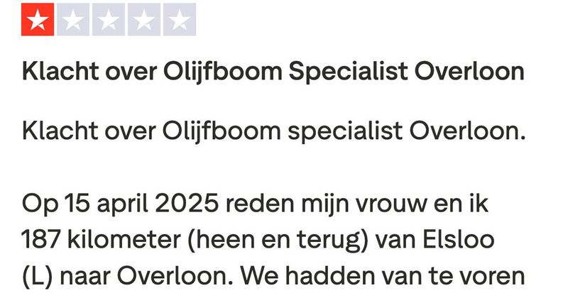 Harrie rijdt helemaal samen met zijn vrouw naar een 'olijfboomspecialist' 187 kilometer verderop waar ze een afspraak hadden met Paul die hen zou helpen met een haag tegen de zon maar dan gebeurt er dit...