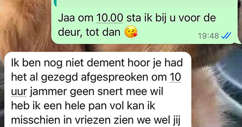 Hier een vermakelijk gesprek met iemands oma die op het eind per ongeluk nogal grof uit de hoek komt (5 screens)
