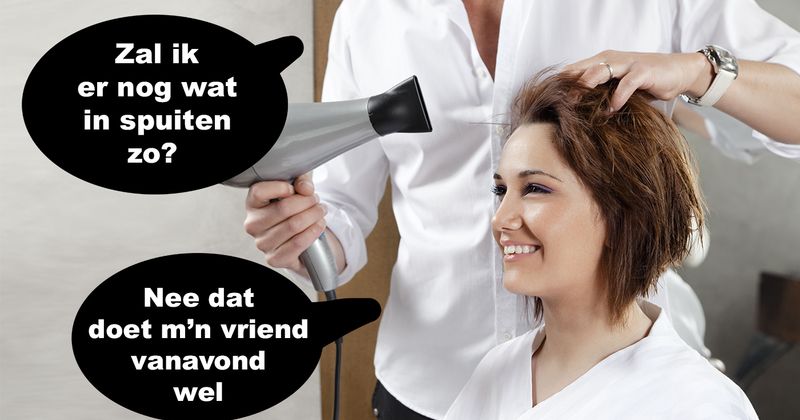 Bij de kapper