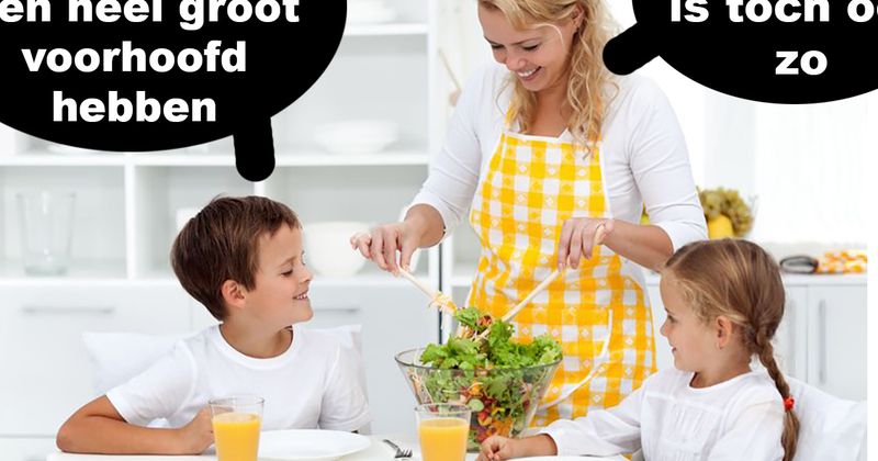 Vet groot voorhoofd