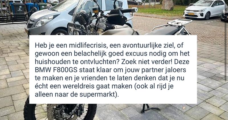 Man verkoopt zijn motor op Marktplaats en de omschrijving is zeker de moeite waard om even te lezen als je zin hebt om te lachen (5 screens)  