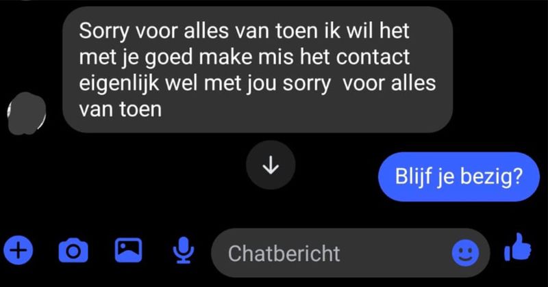 Man met extreem veel doorzettingsvermogen stuurt al zes jaar lang berichten naar deze vrouw die geen interesse heeft (5 screens)
