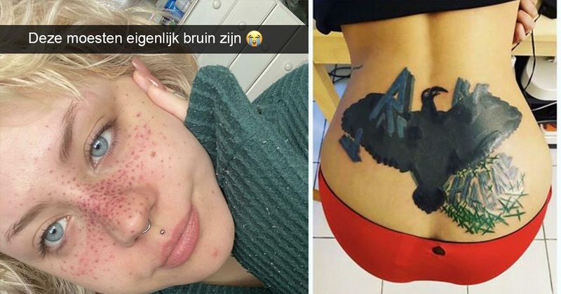 Hier weer 21 tatoeages die helaas niet helemaal gelukt zijn