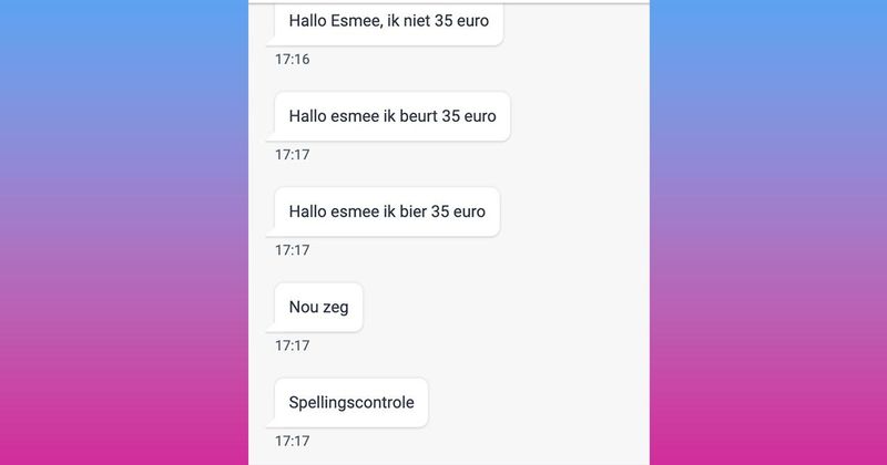 Hier weer een compleet mislukt Marktplaatsgesprek met iemand die niet kan typen (5 screens)