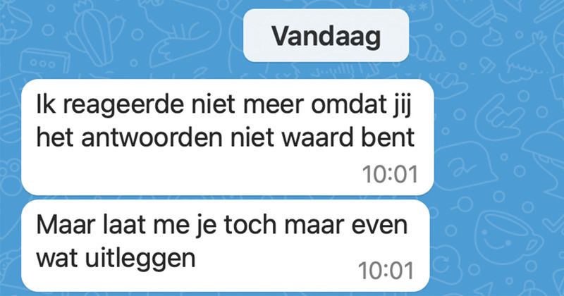 Brabander is enorm beledigd omdat zijn date denkt dat hij uit Breda komt vanwege zijn accent en begint meteen maar even een lekker potje te mansplainen (6 screens)