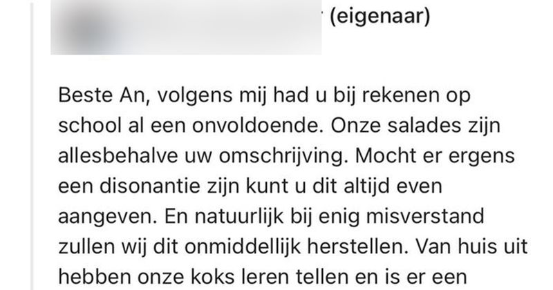 De eigenaar van deze beachclub heeft nogal een uitgebreide manier van reageren op negatieve reviews (10 screens)