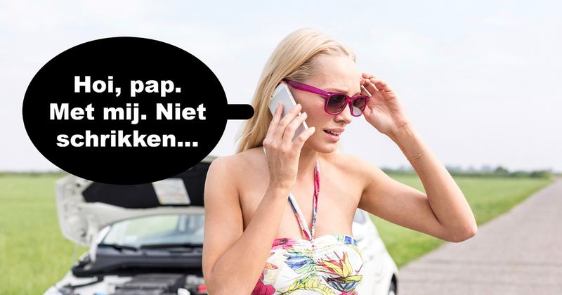 Vrouw is vanachter geramd door een vrachtwagen die daarna doorreed, gelukkig heeft ze zijn naam onthouden (11 screens)