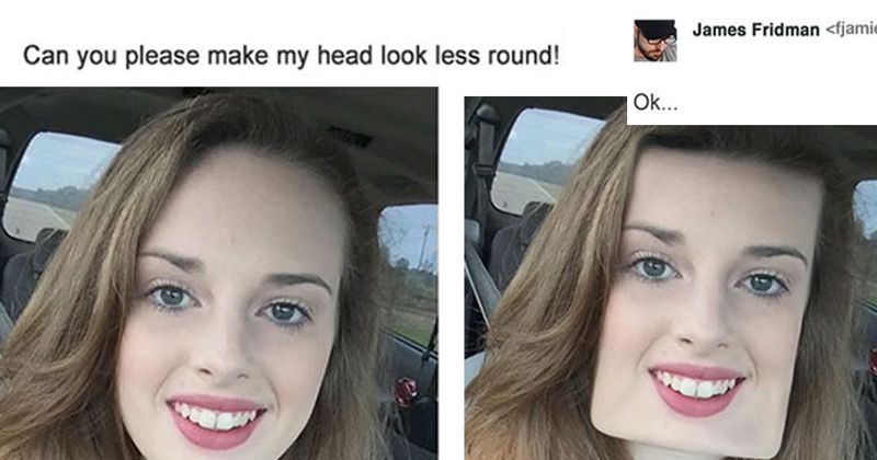 16 Photoshop verzoekjes die veel te letterlijk zijn uitgewerkt 