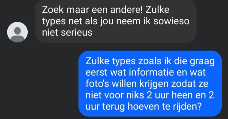 Man verkoopt zijn Mercedes via internet maar als er gevraagd wordt naar een paar foto's slaat de stemming ineens om (4 screens)