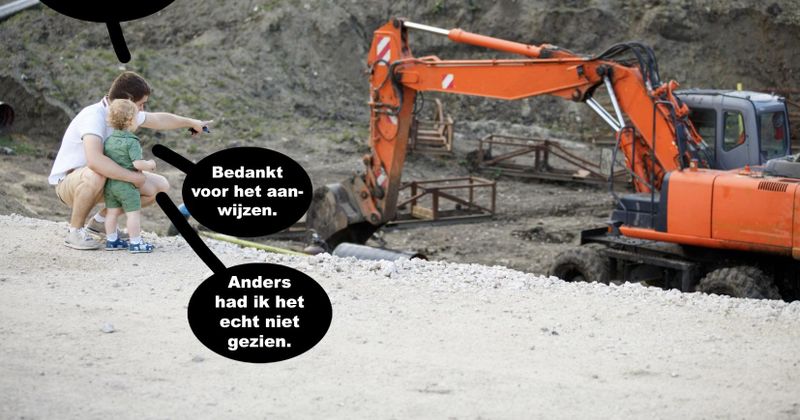 Een graafmachine