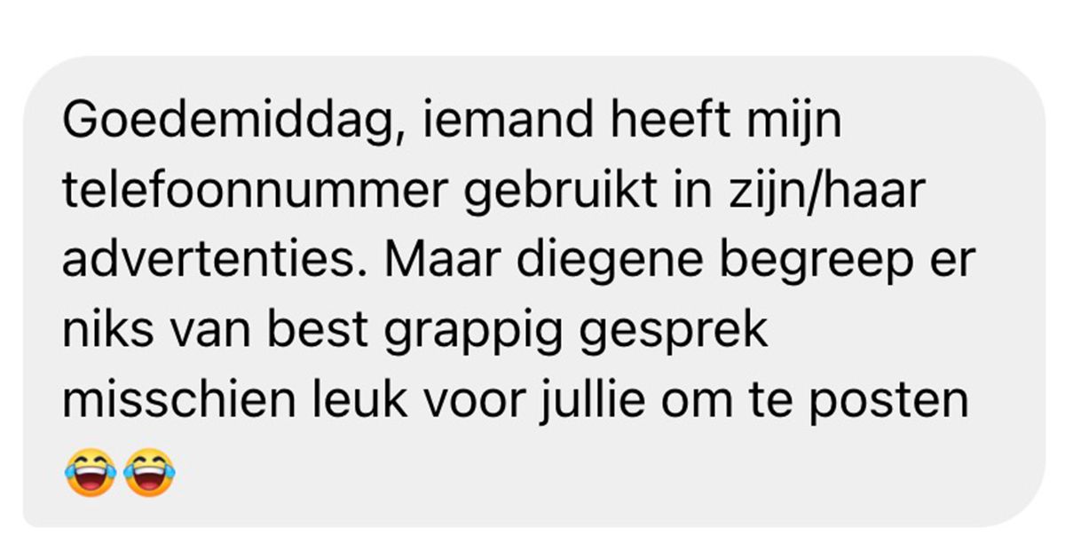 Hierom moet je altijd even goed dubbelchecken of het telefoonnummer in