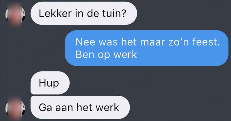 Robert probeert 'sosiaal' te doen in de chat op Wordfeud maar dat gaat niet helemaal goed (9 screens)