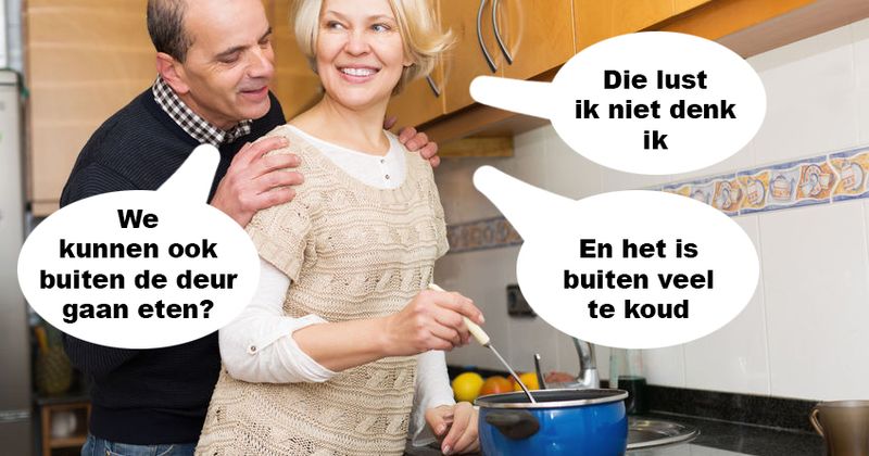 Buiten de deur gaan eten