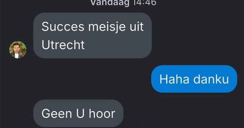 Man probeert jonge vrouwen te versieren op Wordfeud maar met deze profielfoto gaat dat helaas niet echt lukken (5 screens)