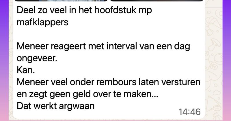 Als je geen zin hebt om spullen onder rembours op te sturen ben je volgens deze Marktplaats-koper meteen een fraudeur (10 screens)