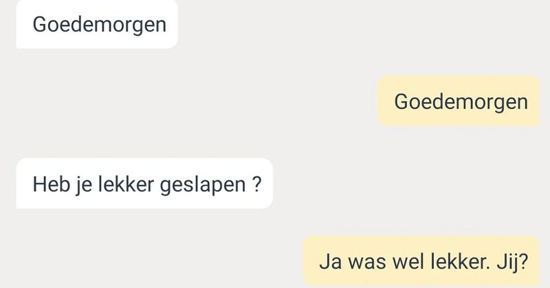 Marktplaats-gesprek over Samsung Galaxy Z Flip 6 gaat na een paar zinnen ineens alleen nog maar over appelflappen (6 screens)