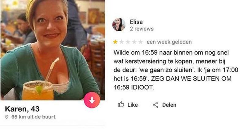 16 Karens die ff moeten dimmen