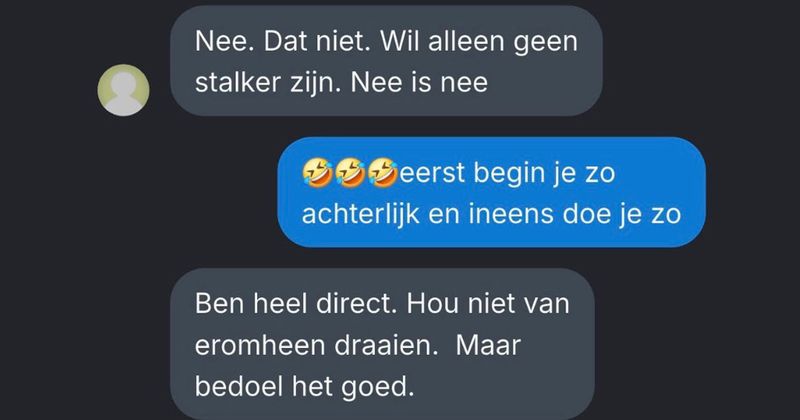 Hier weer een man van 45 die niet echt normaal kan doen tegen jonge vrouwen op Wordfeud (6 screens)