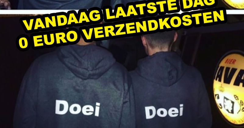 WEBSHOP ACTIE: GRATIS VERZENDING
