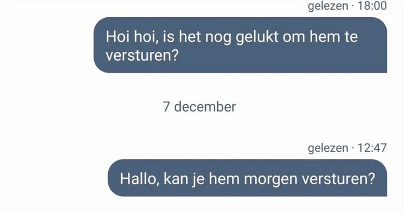 Jongen heeft videokaart gekocht op Marktplaats maar als hij vraagt of het opgestuurd kan worden gebeurt er dit... (3 screens)