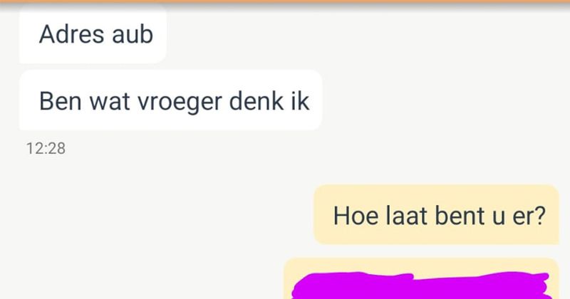 Normaal communiceren zit er voor deze twee ouderen die een container-ombouw willen ophalen bij iemand van Marktplaats helaas niet in (6 screens)