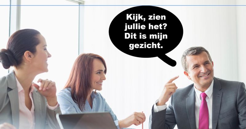 Even je gezicht laten zien