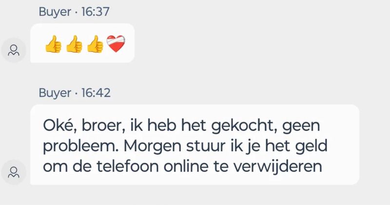 Hier waarschijnlijk het meest onduidelijke Marktplaats-gesprek ooit (3 screens)
