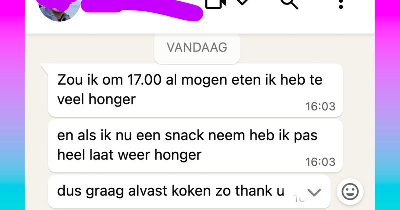 Als je puberzoon het lef heeft om zo tegen je te praten op WhatsApp dan moet er ergens toch wel iets grondig mis zijn gegaan in de opvoeding (4 screens)