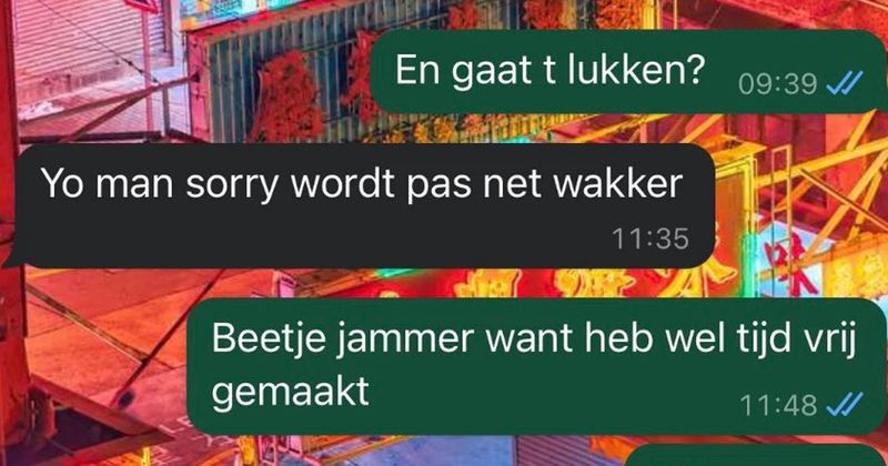 Jongen wil een monitor komen ophalen bij iemand van Marktplaats maar afspraken maken is helaas niet zijn sterkste kant (14 screens)