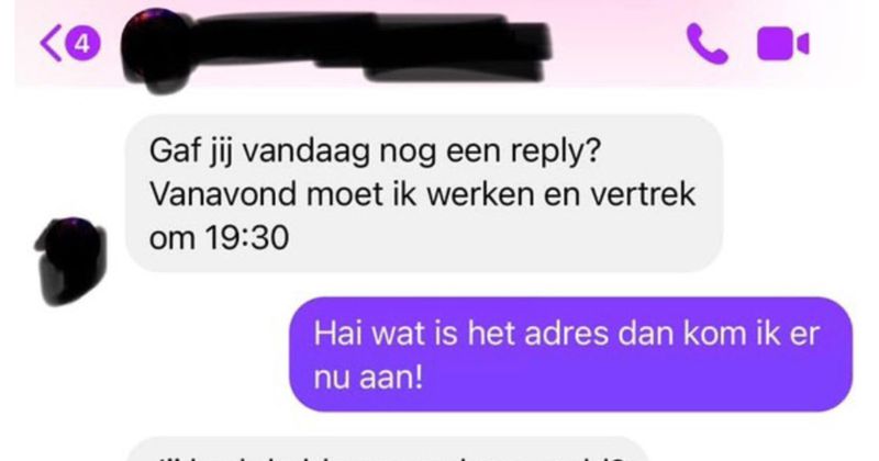 Vrouw heeft pinpas gevonden van arme student en eist vindersloon in de vorm van een dure bos bloemen (3 screens)